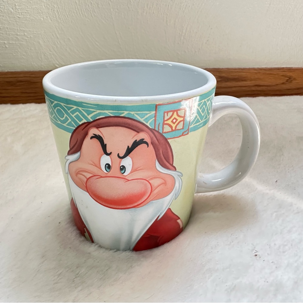 Disney Snow White Grumpy Dwarf “This Is My Happy Face” Ceramic Mug